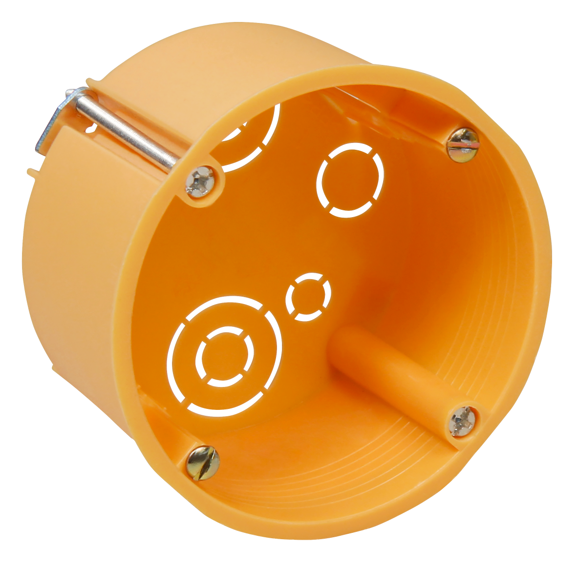 Hohlwanddose LEDeco, Ø68x45mm, inkl. Geräteschrauben, orange