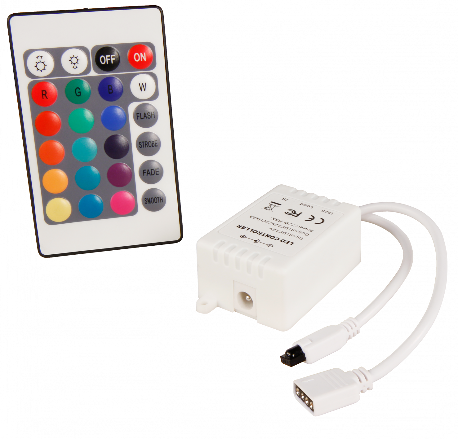 RGB-Controller LEDeco für LED-Stripes inkl. Fernbedienung